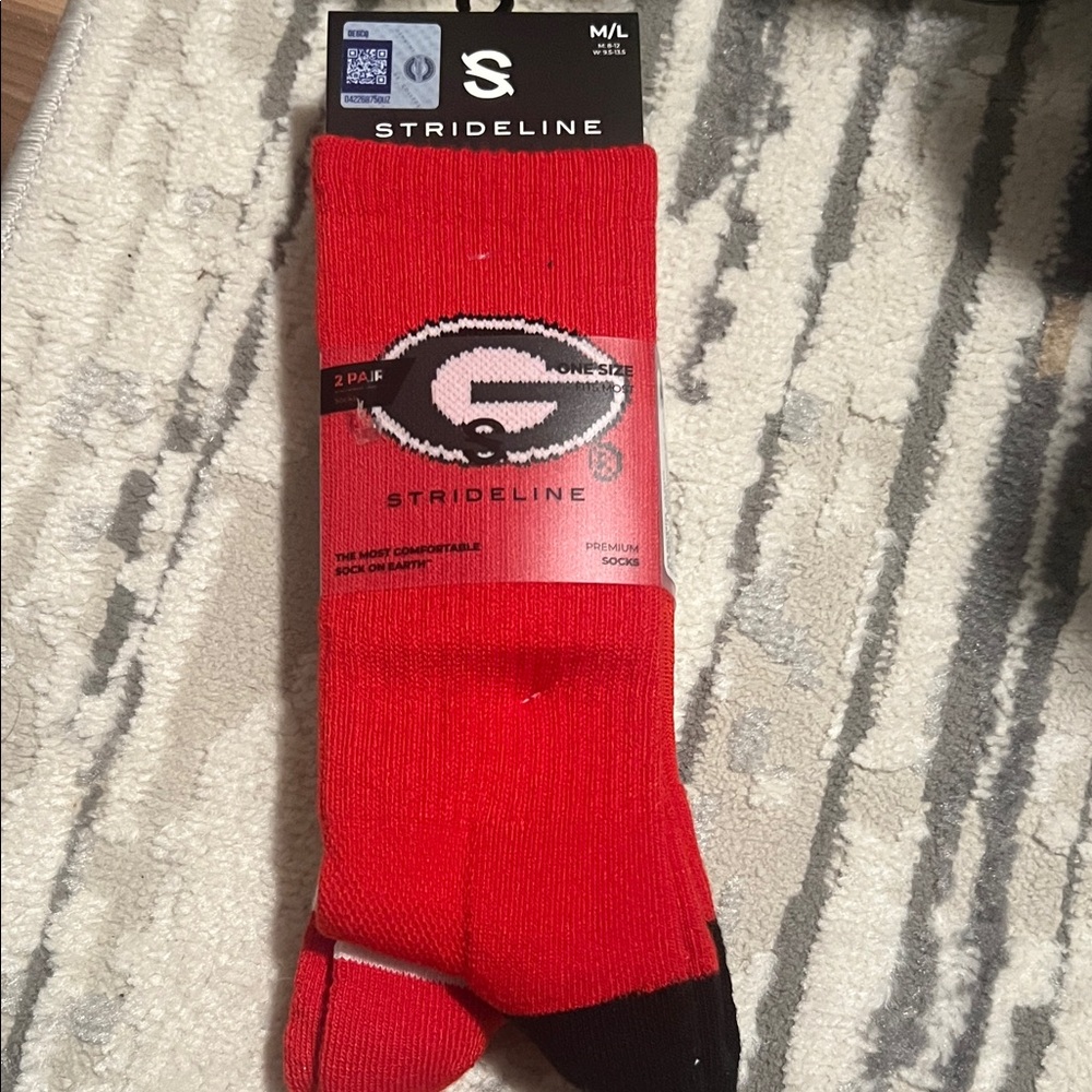 Red and Black Men's Socks